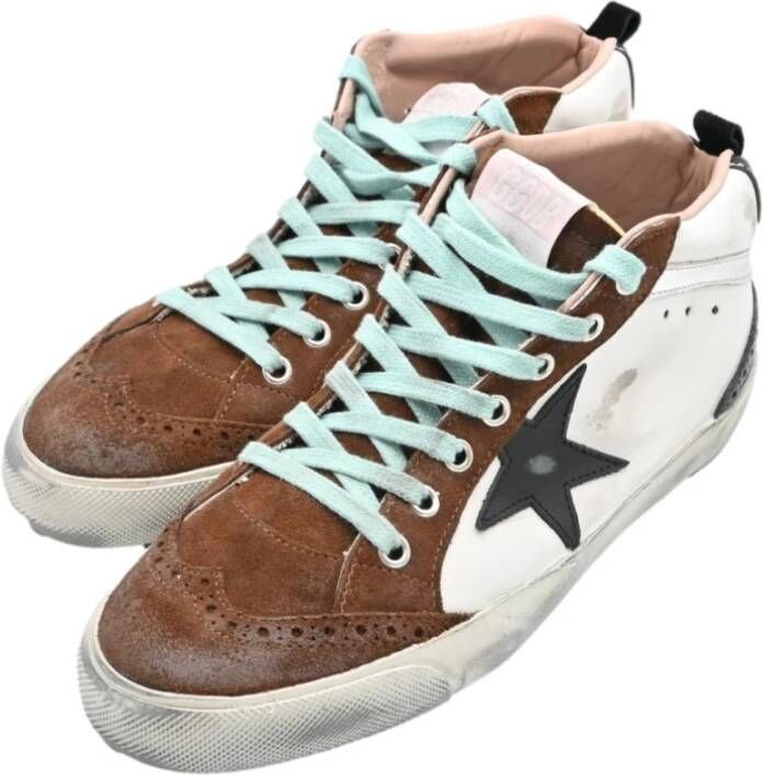 Golden Goose Midstar White Black Star Sneakers Multicolor Heren