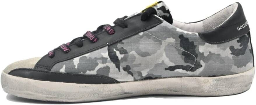 Golden Goose Militair Grijs en Zwart Sneakers Gray Heren