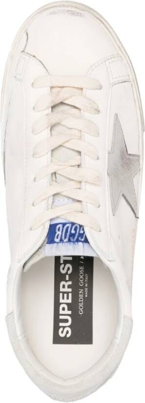 Golden Goose Nabuk Star Suede Casual Sneakers Wit White Heren