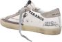 Golden Goose Witte Sneakers Distressed Design Slogan Print Beige Dames - Thumbnail 23