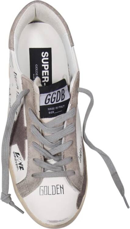 Golden Goose Nappa Bovenwerk Suède Ster Hiel Sneakers White Dames