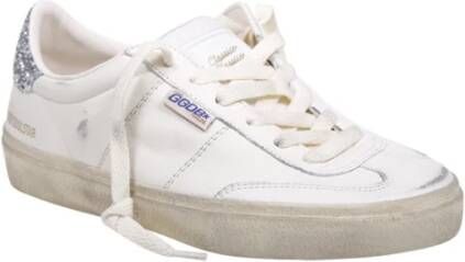 Golden Goose Nappa Leren Glitter Hak Schoenen White Dames