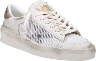 Golden Goose Nappa Leren Sneakers met Net Bovenwerk White Dames