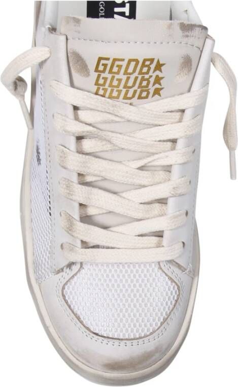 Golden Goose Nappa Leren Sneakers met Net Bovenwerk White Dames