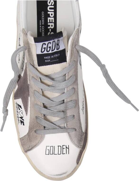 Golden Goose Nappa Suede Star Heel Sneakers Gray Heren