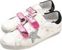 Golden Goose Old School White Silver Glitter Star Sneakers White Dames - Thumbnail 3