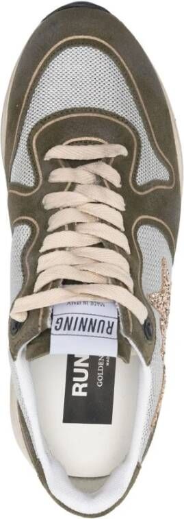 Golden Goose Olijfgroene Chunky Sole Sneakers Green Dames