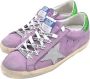 Golden Goose Paarse en Groene Superstar Sneakers Purple Dames - Thumbnail 3