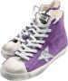 Golden Goose Paarse Glitter Sneakers High Top Purple Dames - Thumbnail 3