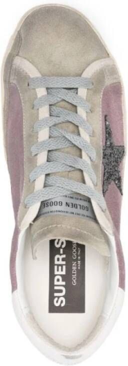 Golden Goose Paarse Ster Sneaker Grijs Purple Dames