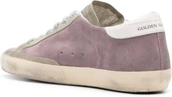 Golden Goose Paarse Ster Sneaker Grijs Purple Dames