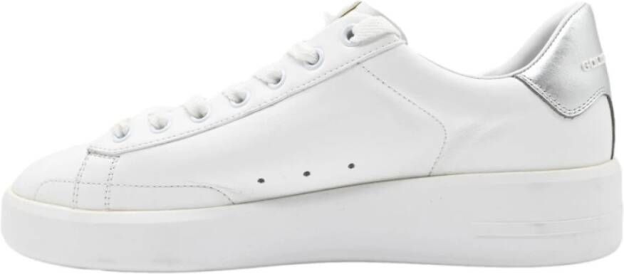 Golden Goose Pure Star White and Silver Sneakers White Dames