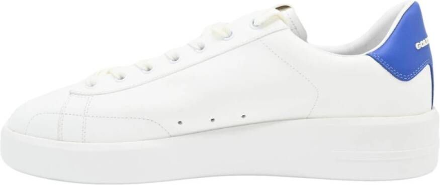 Golden Goose Purestar Leren Witte Bluette Sneakers White Heren