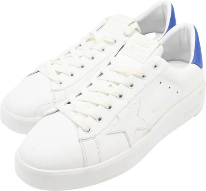 Golden Goose Purestar Leren Witte Bluette Sneakers White Heren