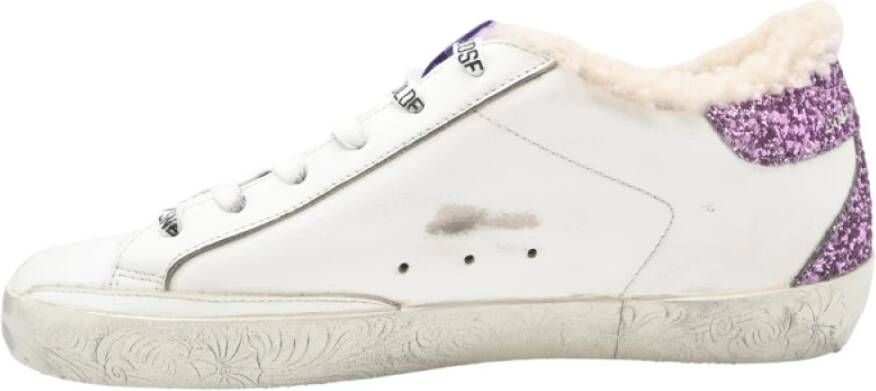 Golden Goose Reliëf Foxing Sneakers Wit Lavendel White Dames