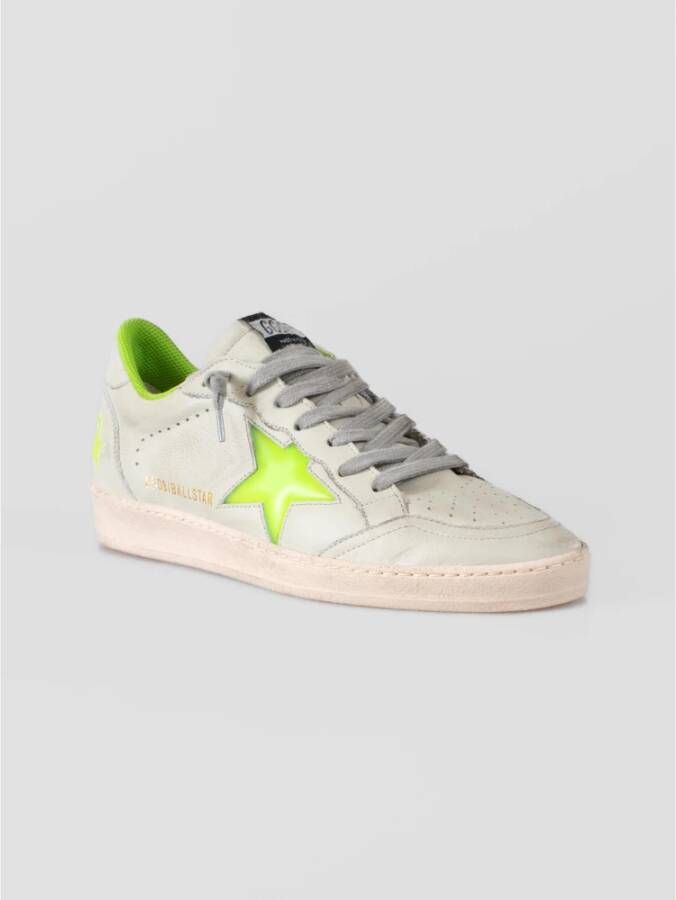 Golden Goose Retro Stijl Leren Sneakers White Heren