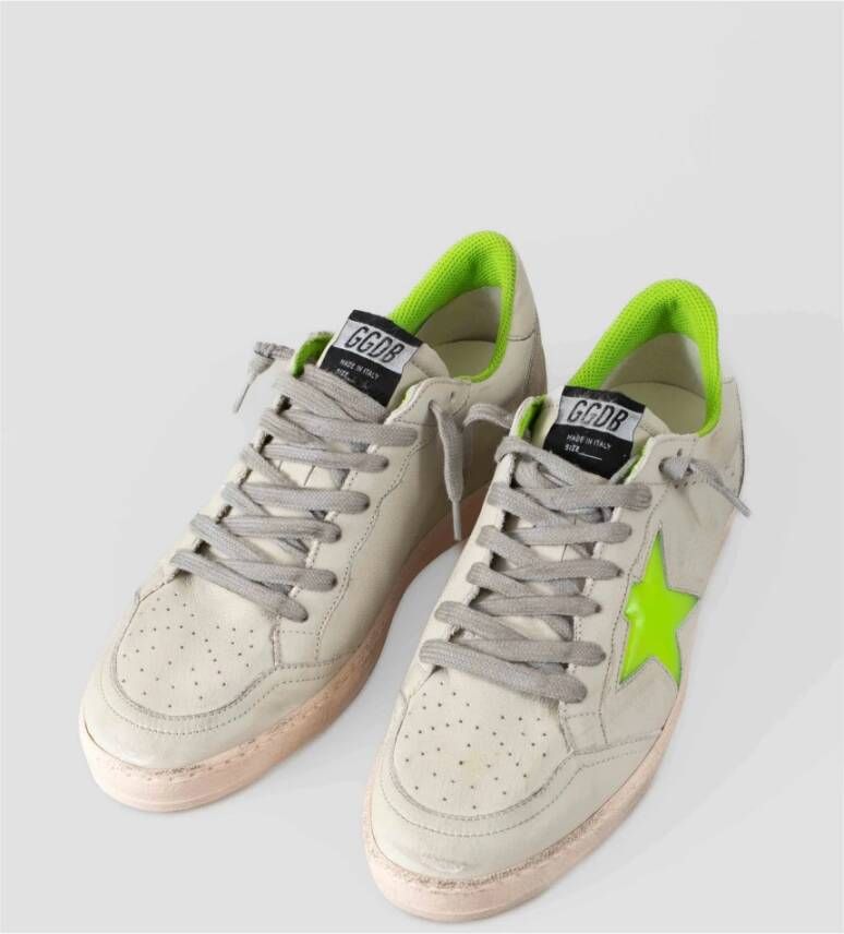 Golden Goose Retro Stijl Leren Sneakers White Heren