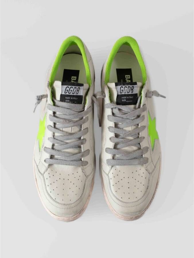 Golden Goose Retro Stijl Leren Sneakers White Heren