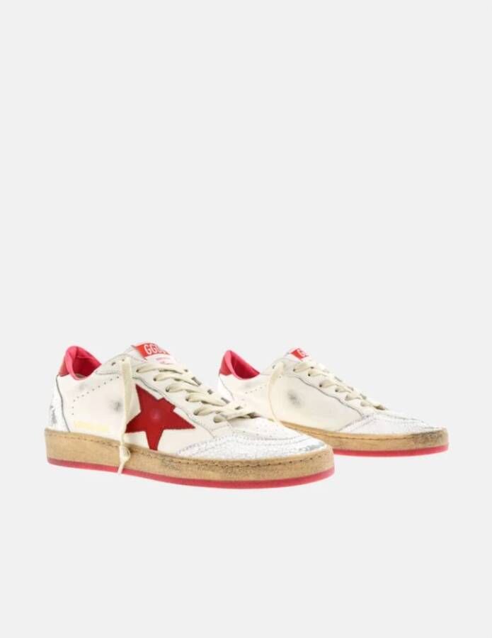 Golden Goose Rode Hiel BallStar Sneakers Red Dames