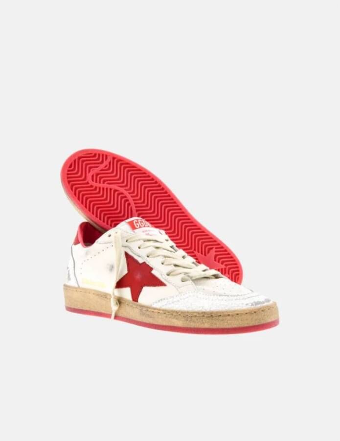 Golden Goose Rode Hiel BallStar Sneakers Red Dames