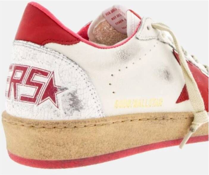 Golden Goose Rode Hiel BallStar Sneakers Red Dames