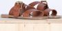 Golden Goose Rode leren sandalen met gesp en sterdetail Brown Dames - Thumbnail 6