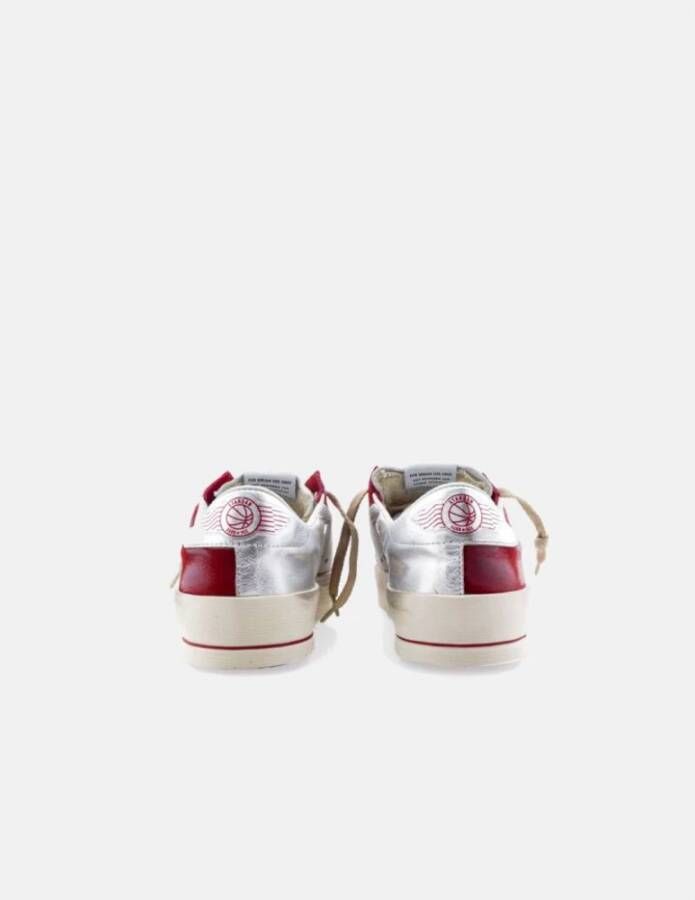 Golden Goose Rode Mesh en Leren Stardan Sneakers Red Heren