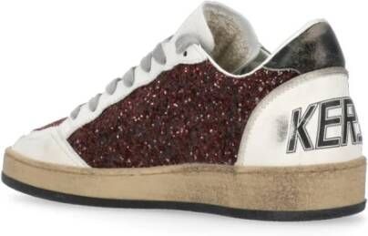 Golden Goose Rode Sneakers met Contrasterende Details Multicolor Dames