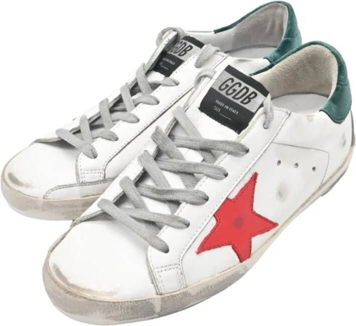 Golden Goose Rode Ster Superstar Sneakers White Dames