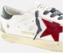 Golden Goose Rode Suède SuperStar Sneakers Groene Hiel White Heren - Thumbnail 7