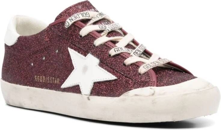 Golden Goose Rode Veterschoenen met Ster Patch Red Dames