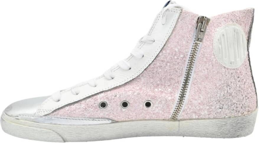 Golden Goose Rose Glitter Francy Sneakers Pink Dames