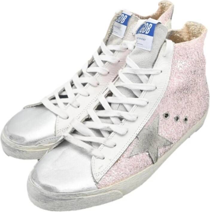 Golden Goose Rose Glitter Francy Sneakers Pink Dames