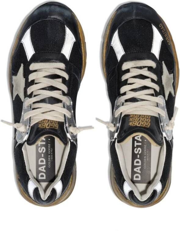 Golden Goose Running Dad Net Sneakers Black Dames