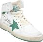 Golden Goose Scheur Teen Leren Bovenkant Ster Nylon White Heren - Thumbnail 2