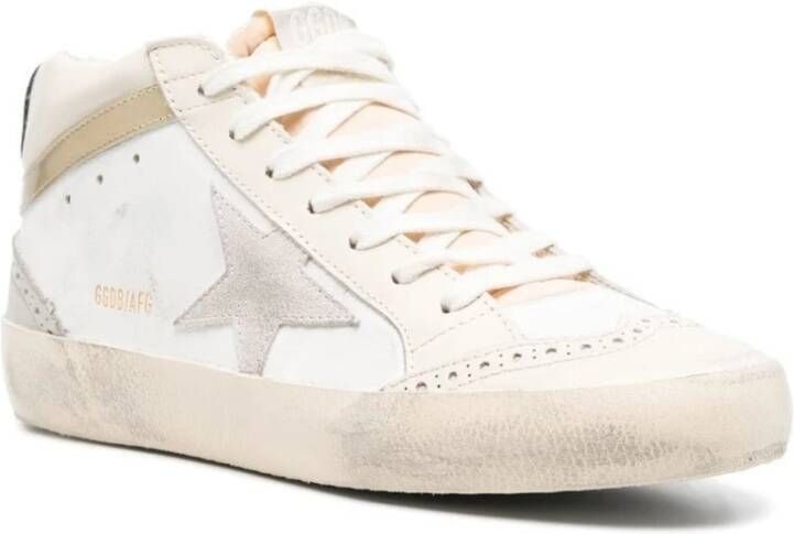 Golden Goose Luxe Mid Star Sneakers voor vrouwen Wit Dames