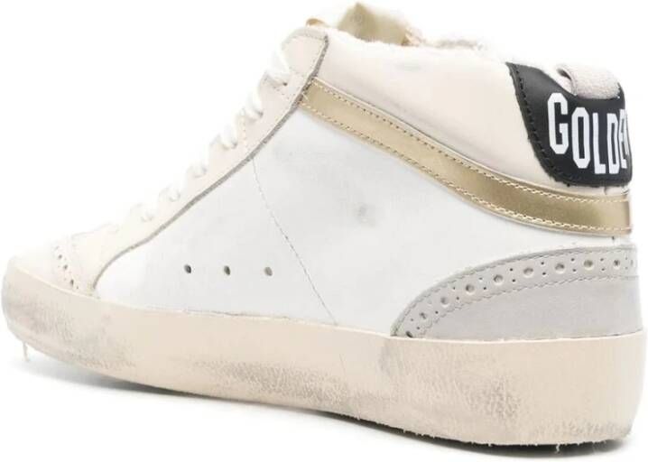 Golden Goose Luxe Mid Star Sneakers voor vrouwen Wit Dames