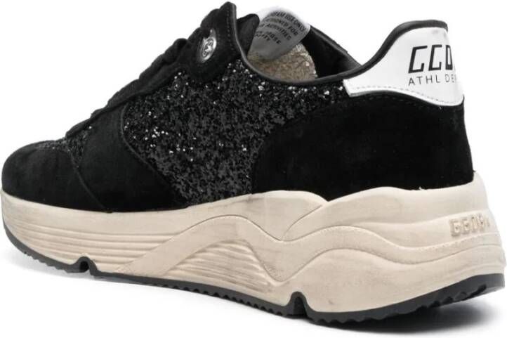 Golden Goose Glitter Running Sole Sneakers Zwart Dames