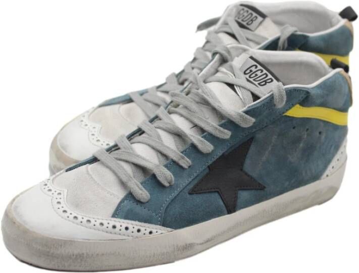 Golden Goose Sky Blue Mid Star Sneakers Multicolor Heren