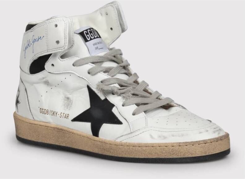 Golden Goose Sky Star High-Top Sneakers White Heren