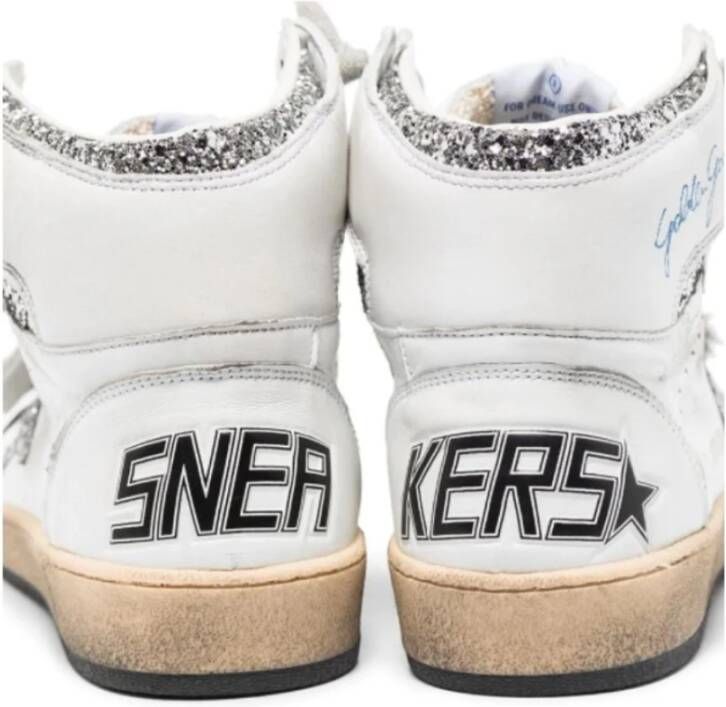 Golden Goose Sky Star Sneakers met Glitterdetail White Dames