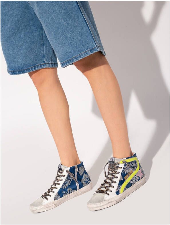 Golden Goose Slide Classic; high-top sneakers Blauw Dames