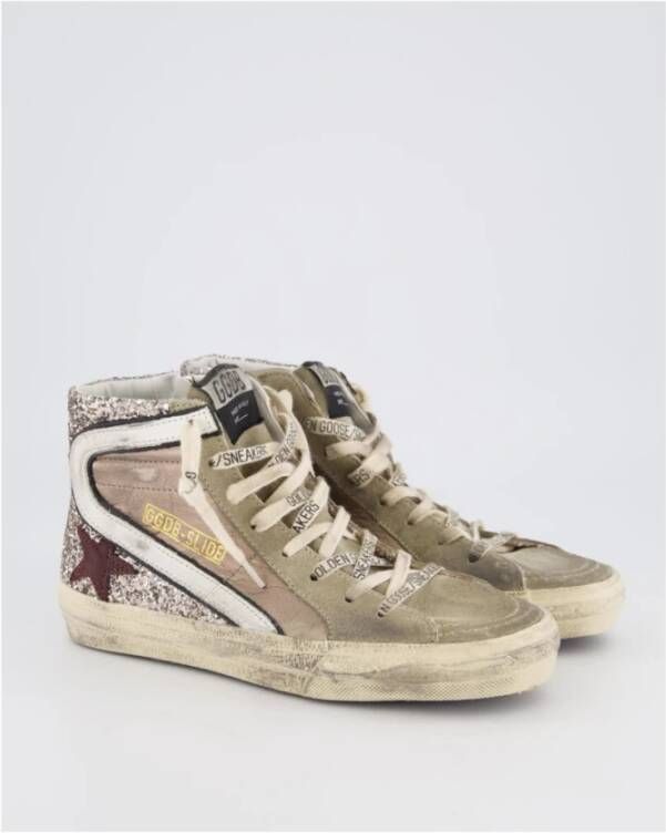 Golden Goose Slide Sneakers Brown Dames