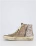 Golden Goose Gelamineerde Glitter High Top Sneakers Beige Dames - Thumbnail 4