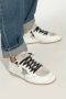 Golden Goose Zilveren Leren Sneakers Wit Zwart White Dames - Thumbnail 7