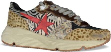 Golden Goose Multicolor Running Sole Sneakers Beige Heren