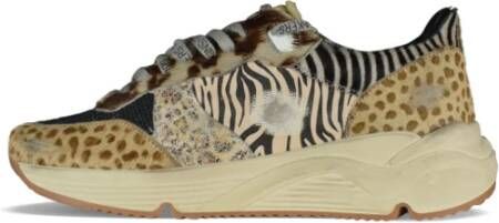 Golden Goose Multicolor Running Sole Sneakers Beige Heren