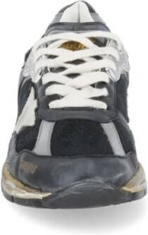 Golden Goose Zwarte Leren Sneakers met Sterdetail Black Heren