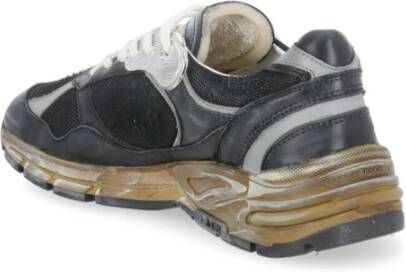 Golden Goose Zwarte Leren Sneakers met Sterdetail Black Heren