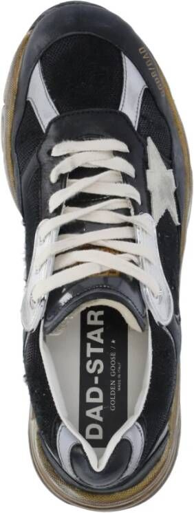 Golden Goose Zwarte Leren Sneakers met Sterdetail Black Heren